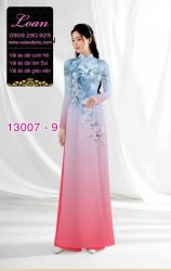 Vải áo dài hoa in 3D