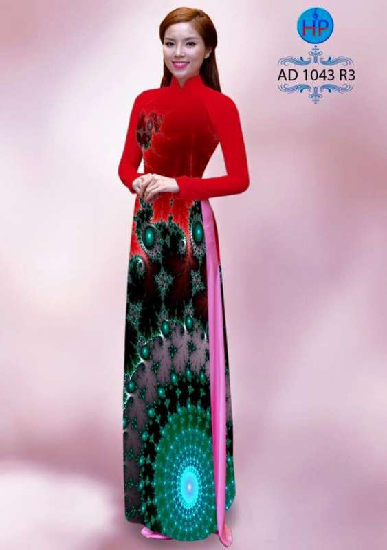 Vải áo dài đồ họa 3D