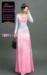Vải áo dài vệt màu in 3D