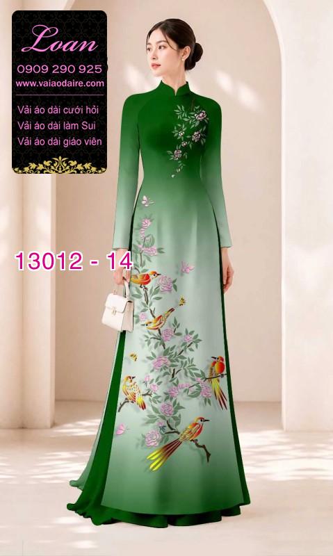 Vải áo dài chim và hoa