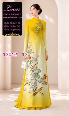 Vải áo dài chim và hoa-13012