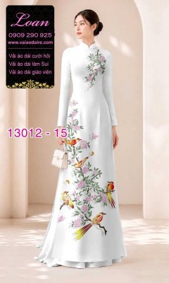 Vải áo dài chim và hoa-13012
