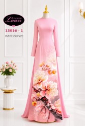 Vải áo dài hoa sứ in 3D