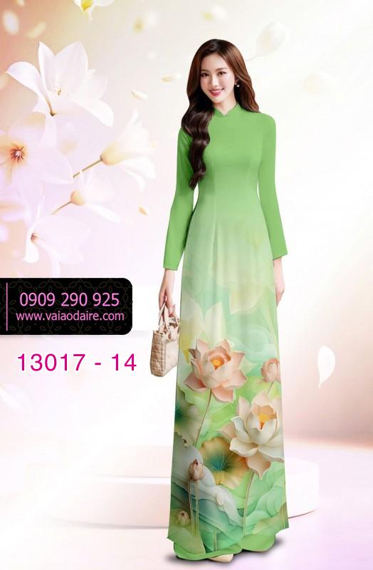 Vải áo dài hoa in 3D