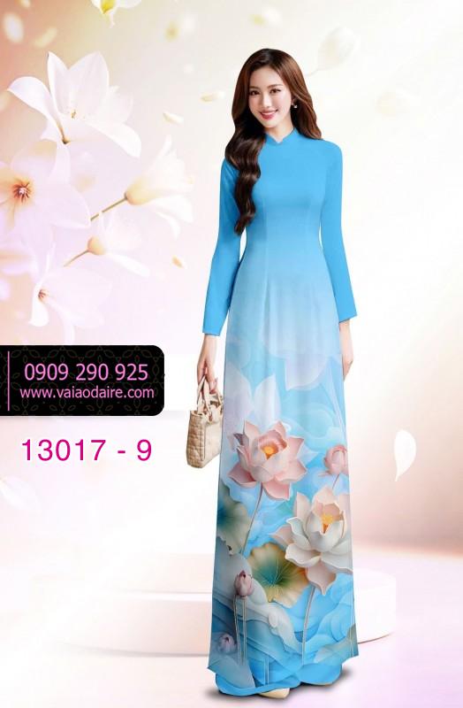 Vải áo dài hoa in 3D