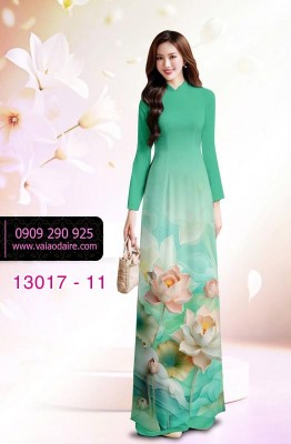 Vải áo dài hoa in 3D-