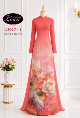 Vải áo dài hoa in 3D-DT 13017