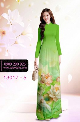 Vải áo dài hoa in 3D-