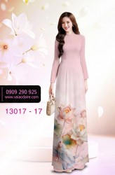 Vải áo dài hoa in 3D