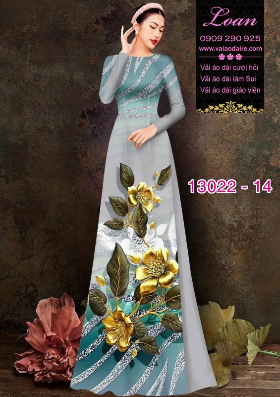 Vải áo dài hoa hồng in 3D