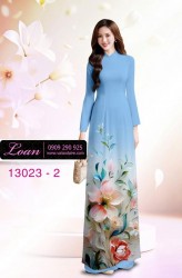 Vải áo dài hoa in 3D