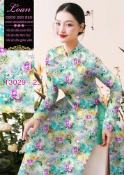 Vải áo dài hoa nhỏ in 3D