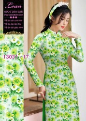 Vải áo dài hoa nhí in 3D