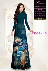 Vải áo dài hoa in 3D