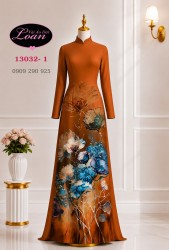 Vải áo dài hoa in 3D
