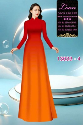 Vải áo dài loang màu ombre-