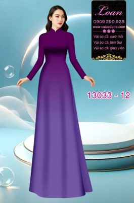 Vải áo dài loang màu ombre-