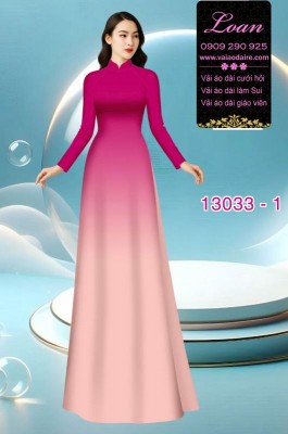 Vải áo dài loang màu ombre-13033