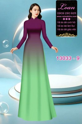 Vải áo dài loang màu ombre-