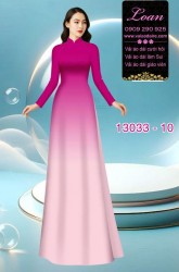 Vải áo dài loang màu ombre