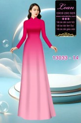 Vải áo dài loang màu ombre