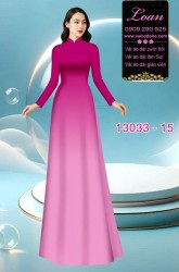 Vải áo dài loang màu ombre