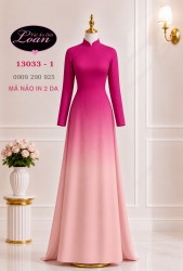 Vải áo dài loang màu ombre