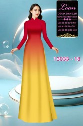 Vải áo dài loang màu ombre