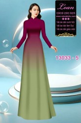 Vải áo dài loang màu ombre