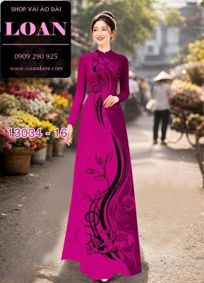 Vải áo dài lụa Dubai in 2 da-13034