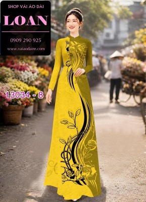Vải áo dài lụa Dubai in 2 da-13034