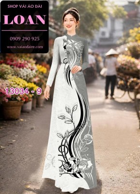 Vải áo dài lụa Dubai in 2 da-13034
