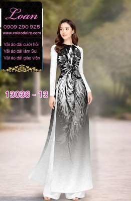 Vải áo dài lụa Dubai in 2 da-13036