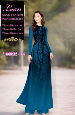 Vải áo dài lụa Dubai in 2 da-13036