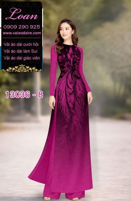 Vải áo dài lụa Dubai in 2 da-13036