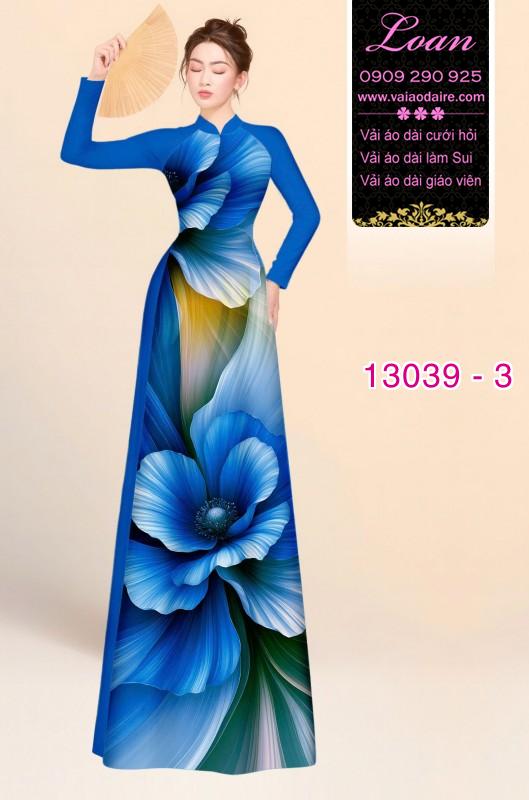 Vải áo dài hoa ảo in 3D