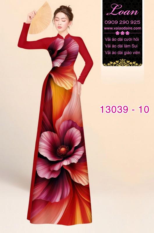 Vải áo dài hoa ảo in 3D