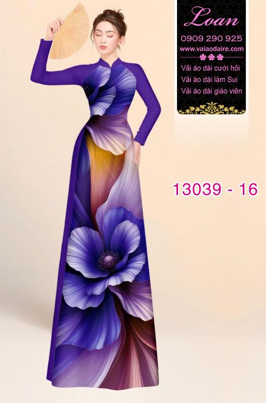 Vải áo dài hoa ảo in 3D