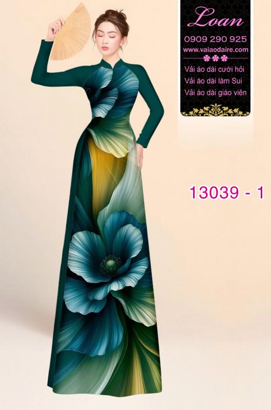 Vải áo dài hoa ảo in 3D