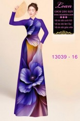Vải áo dài hoa ảo in 3D