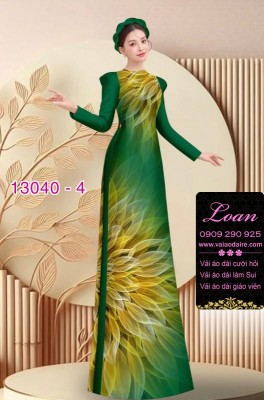 Vải áo dài hoa ảo in 3D-