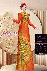 Vải áo dài hoa ảo in 3D