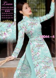 Vải áo dài hoa nhí in 3D
