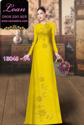 Vải áo dài lụa Dubai in 2 da-13045