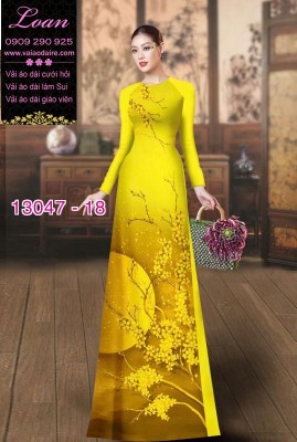 Vải áo dài lụa Dubai in 2 da-13047