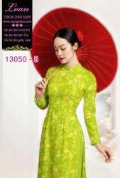 Vải áo dài hoa nhí in 3D
