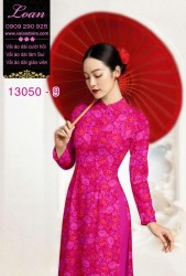 Vải áo dài hoa nhí in 3D