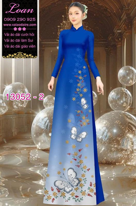 Vải áo dài hoa in 3D