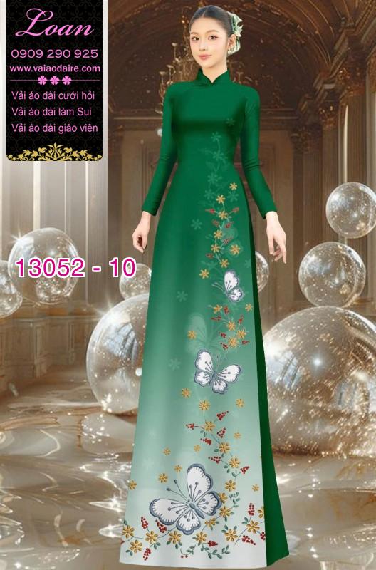 Vải áo dài hoa in 3D
