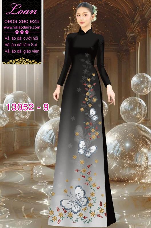Vải áo dài hoa in 3D